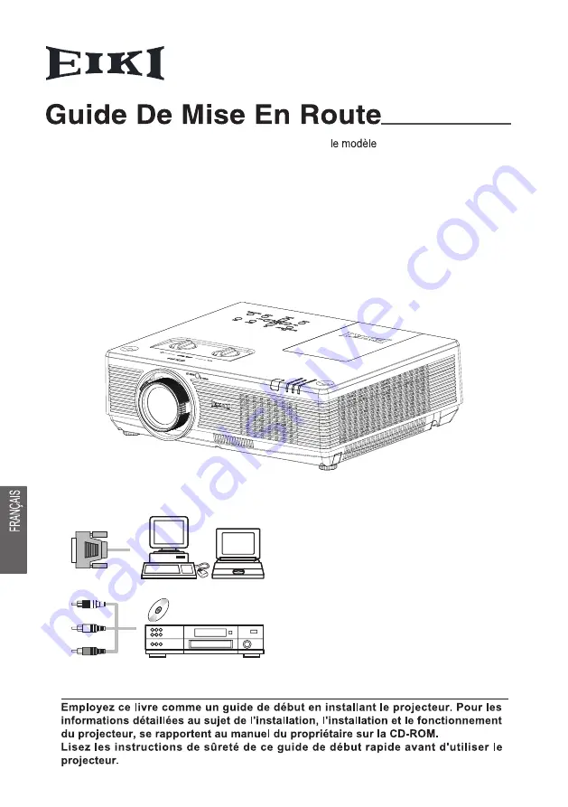 Eiki LC-WBS500 Quick Start Manual Download Page 28