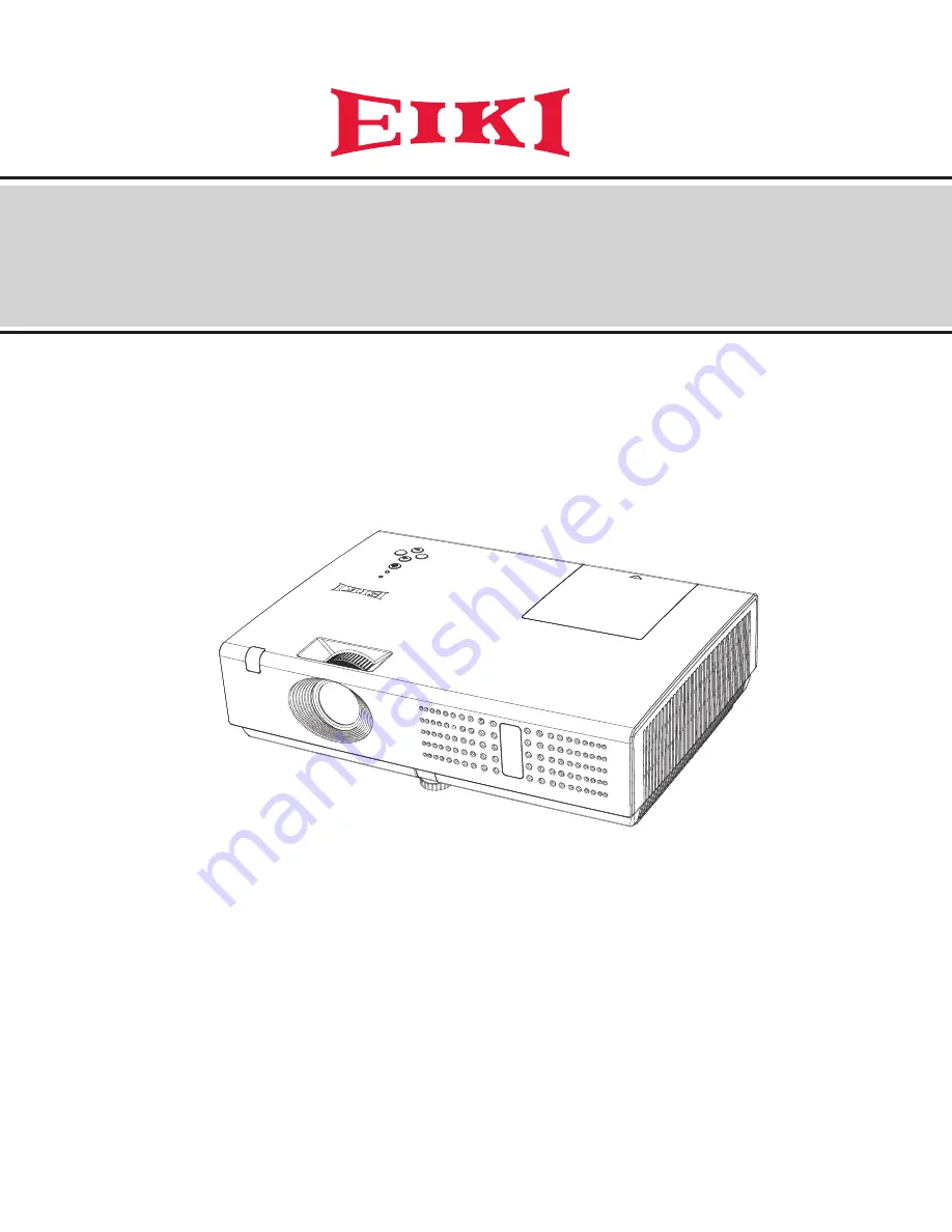 Eiki LC-WNS3200 Service Manual Download Page 1