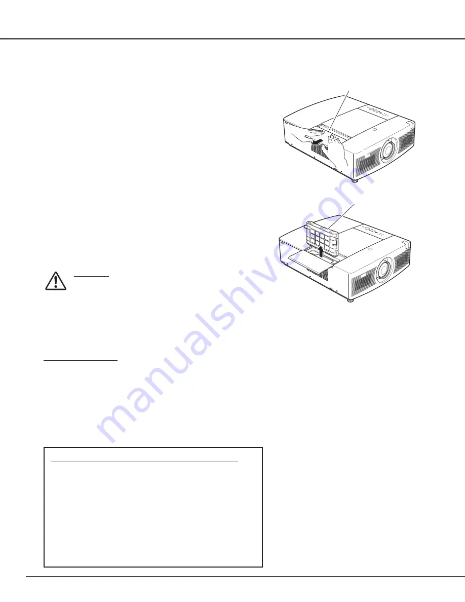 Eiki LC-XGC500A Owner'S Manual Download Page 62