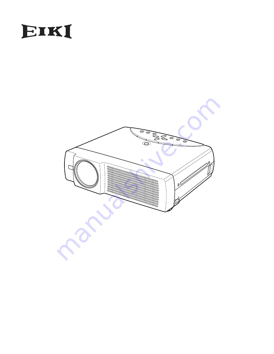 Eiki LC-XNB3S Скачать руководство пользователя страница 1