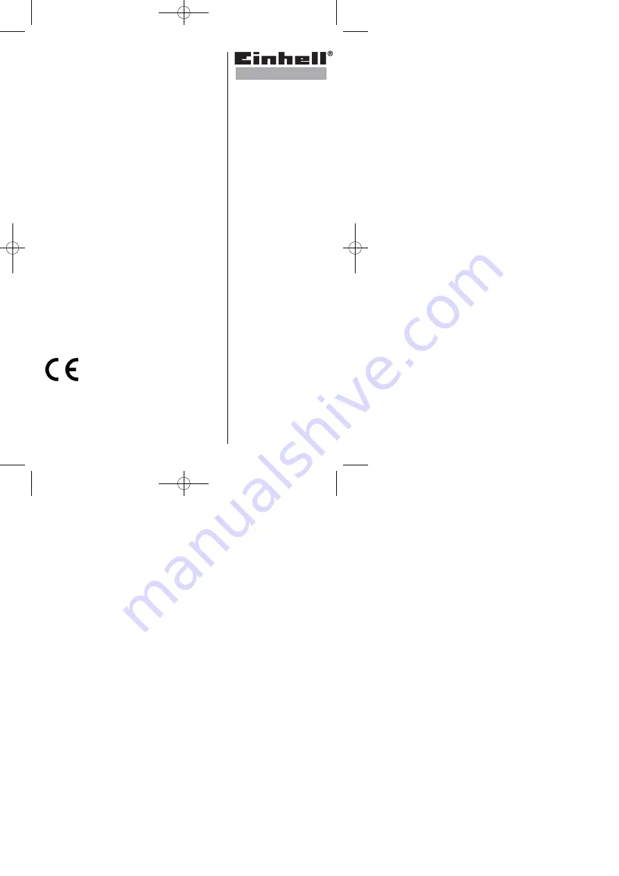 EINHELL 23.385.20 Original Operating Instructions Download Page 1