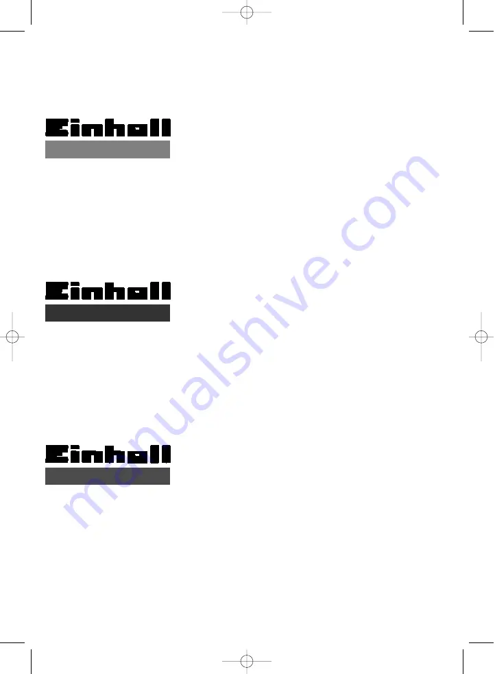 EINHELL 41.409.70 Operating Instructions Manual Download Page 96