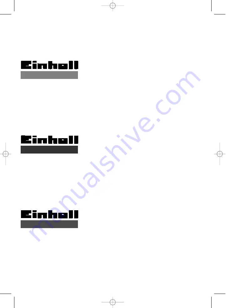 EINHELL 43.111.51 Assembly Instructions/Operating Instructions Download Page 24