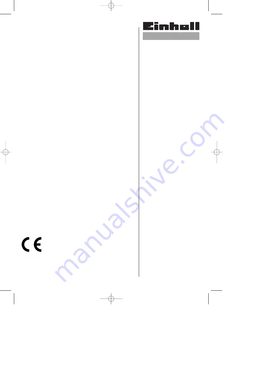 EINHELL 43.407.52 Operating Instructions Manual Download Page 1