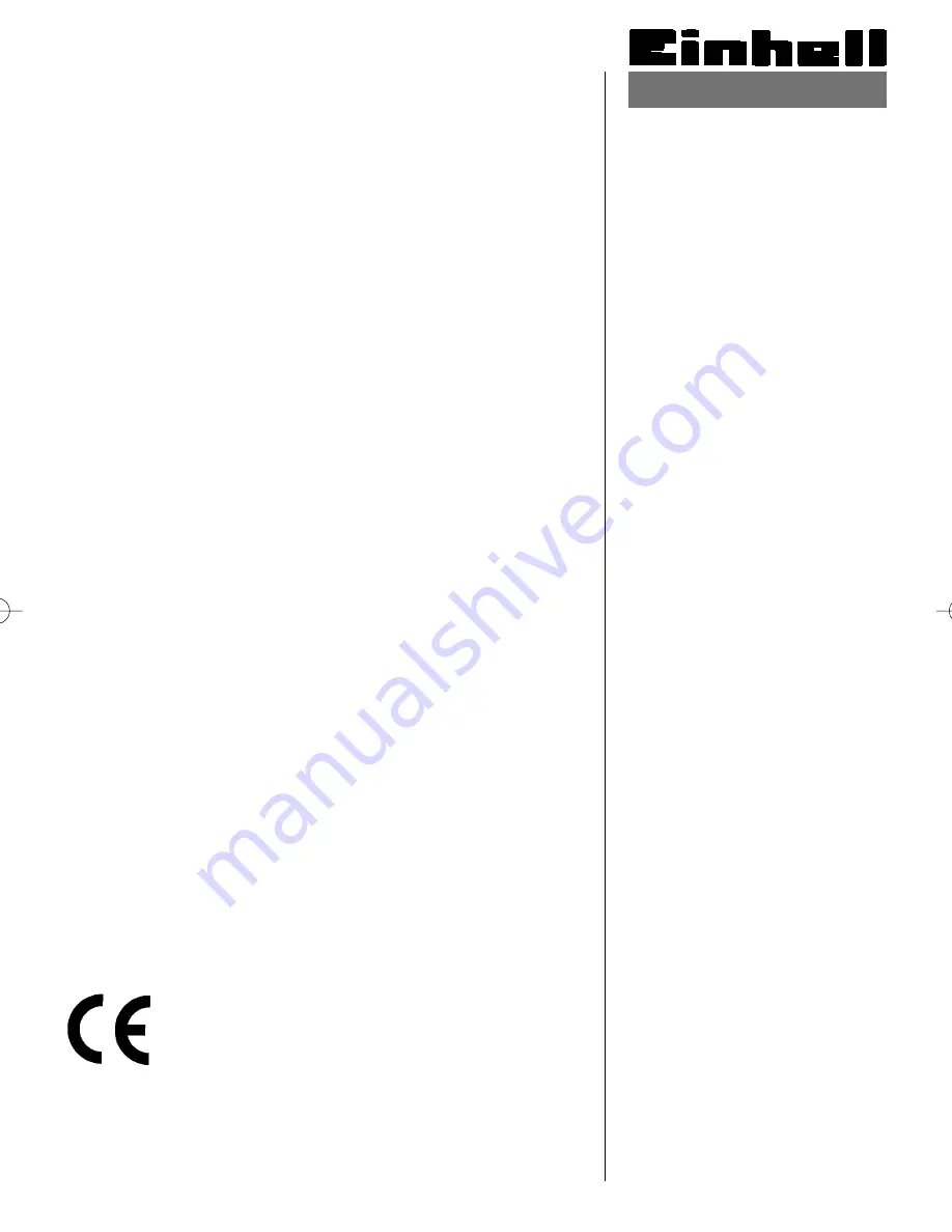 EINHELL APM241 Operating Instructions Manual Download Page 1