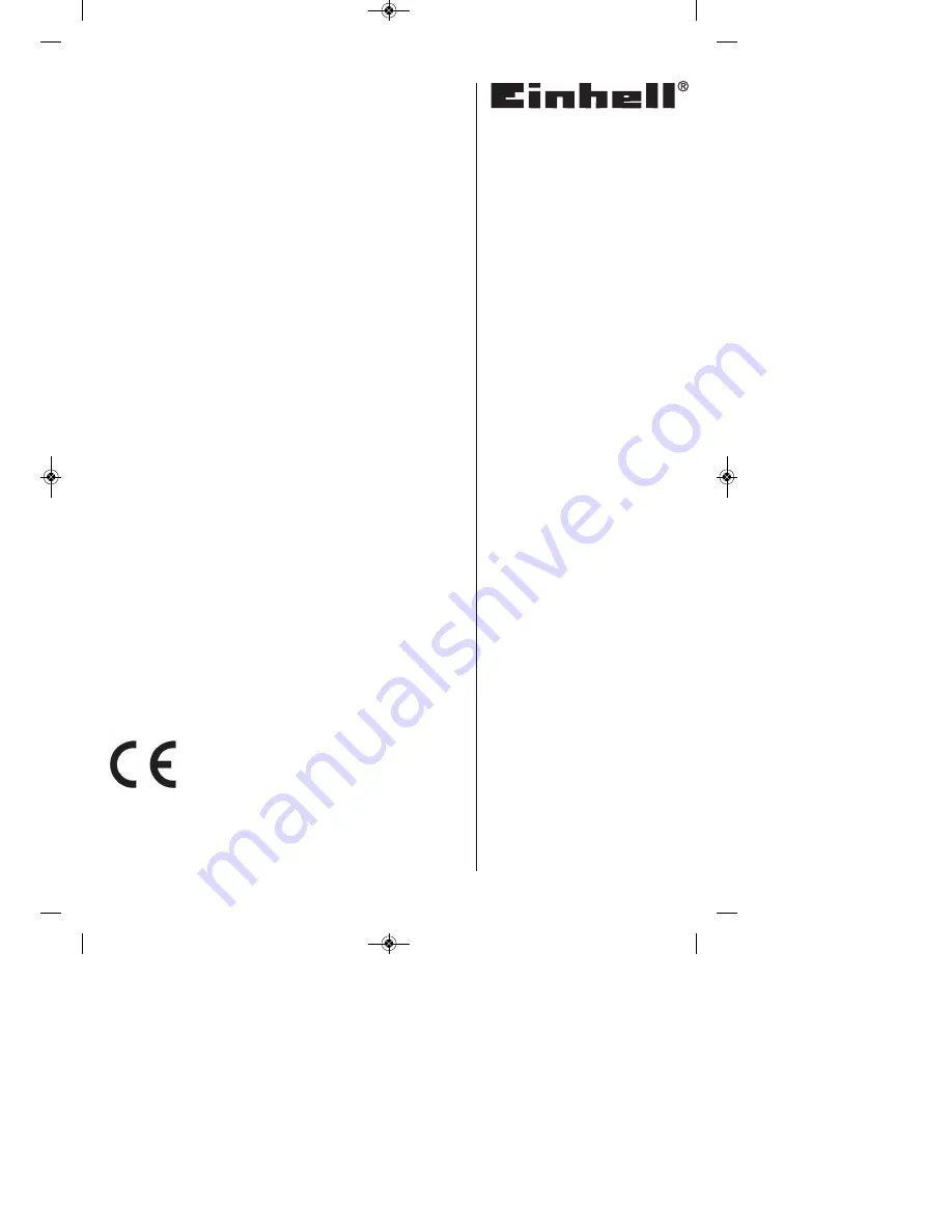 EINHELL BG-PL 26/1 Original Operating Instructions Download Page 1