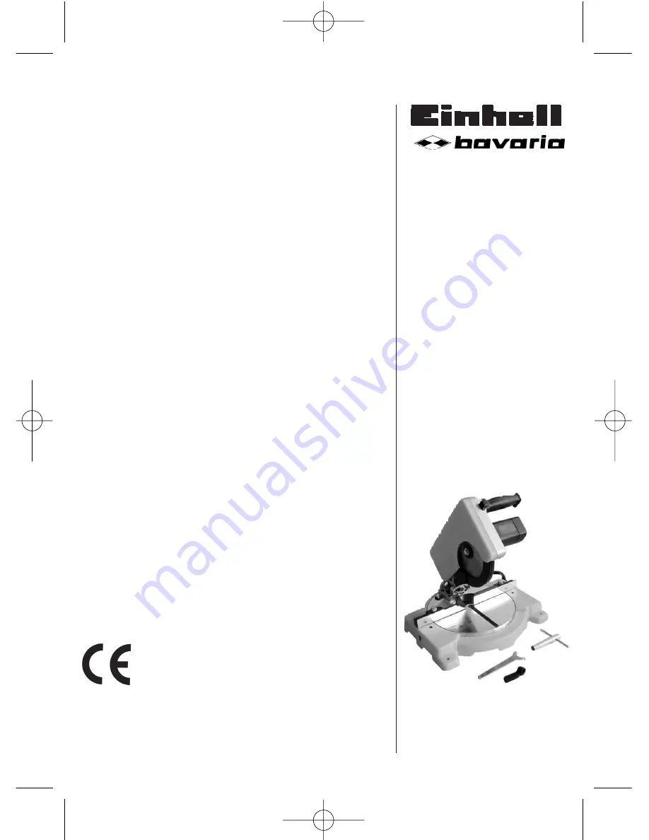 EINHELL BKG 210/1 Скачать руководство пользователя страница 1