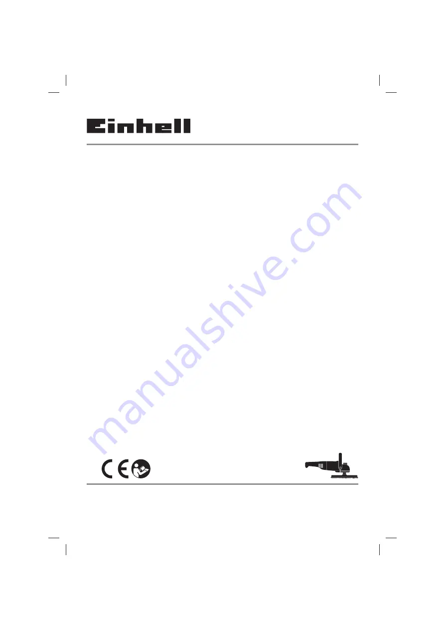 EINHELL CC-PO 1100/150 E Original Operating Instructions Download Page 1