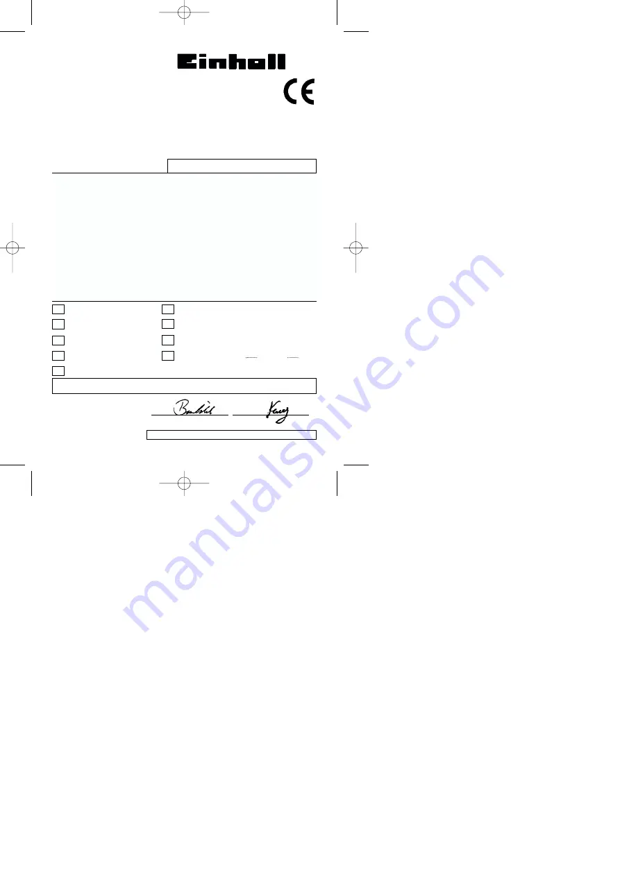 EINHELL DSL 250/1 Operating And Maintenance Instructions Manual Download Page 28