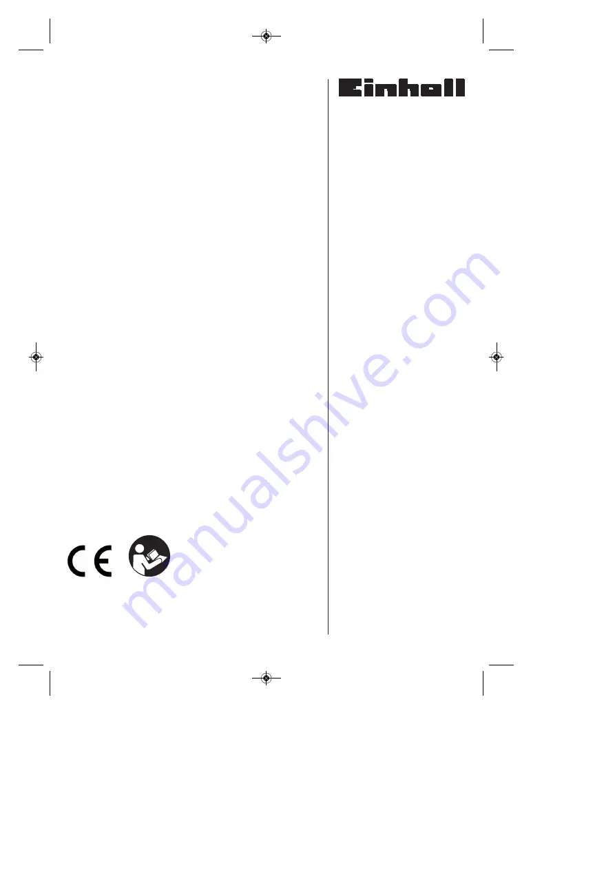 EINHELL RT-TS 1825 U Original Operating Instructions Download Page 1