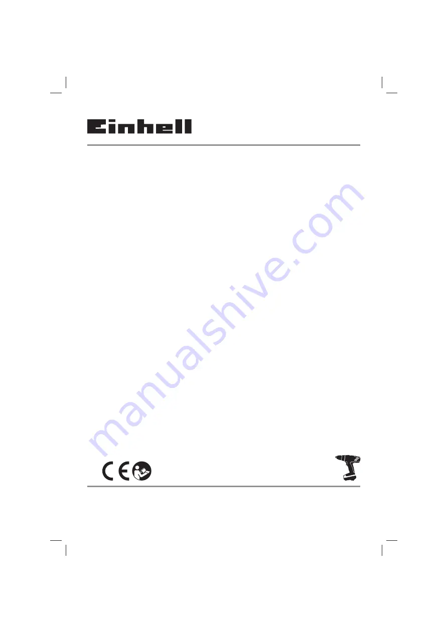 EINHELL TE-CD 12/1 Li-i Original Operating Instructions Download Page 1