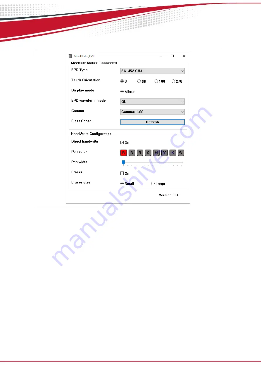 Eink MeeNote Evaluation Kit User Manual Standards Download Page 20