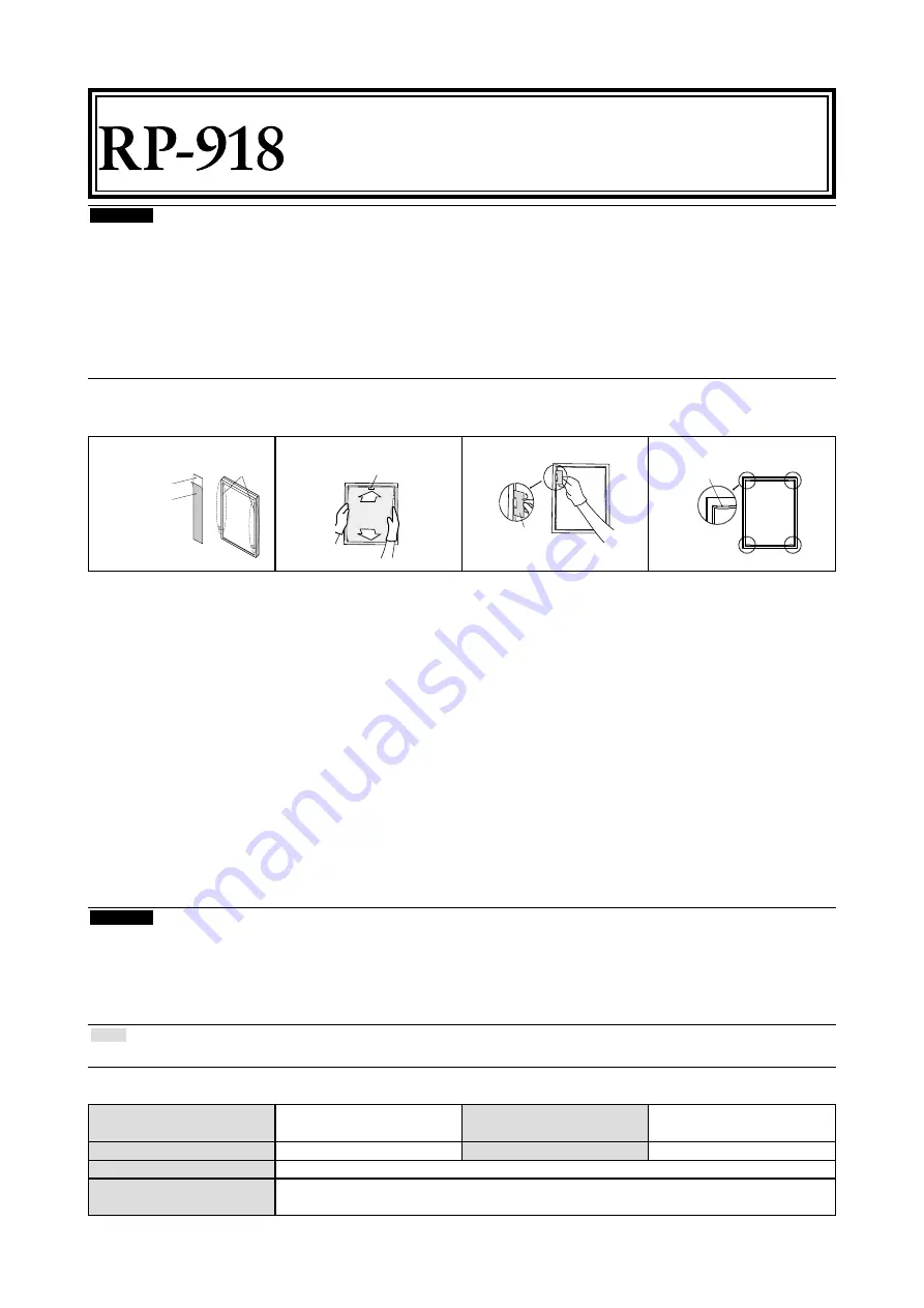 Eizo RP-918 Скачать руководство пользователя страница 1