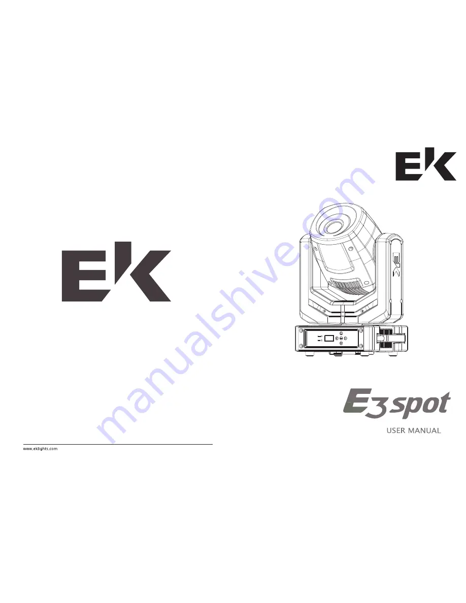 EK E3 Spot User Manual Download Page 1