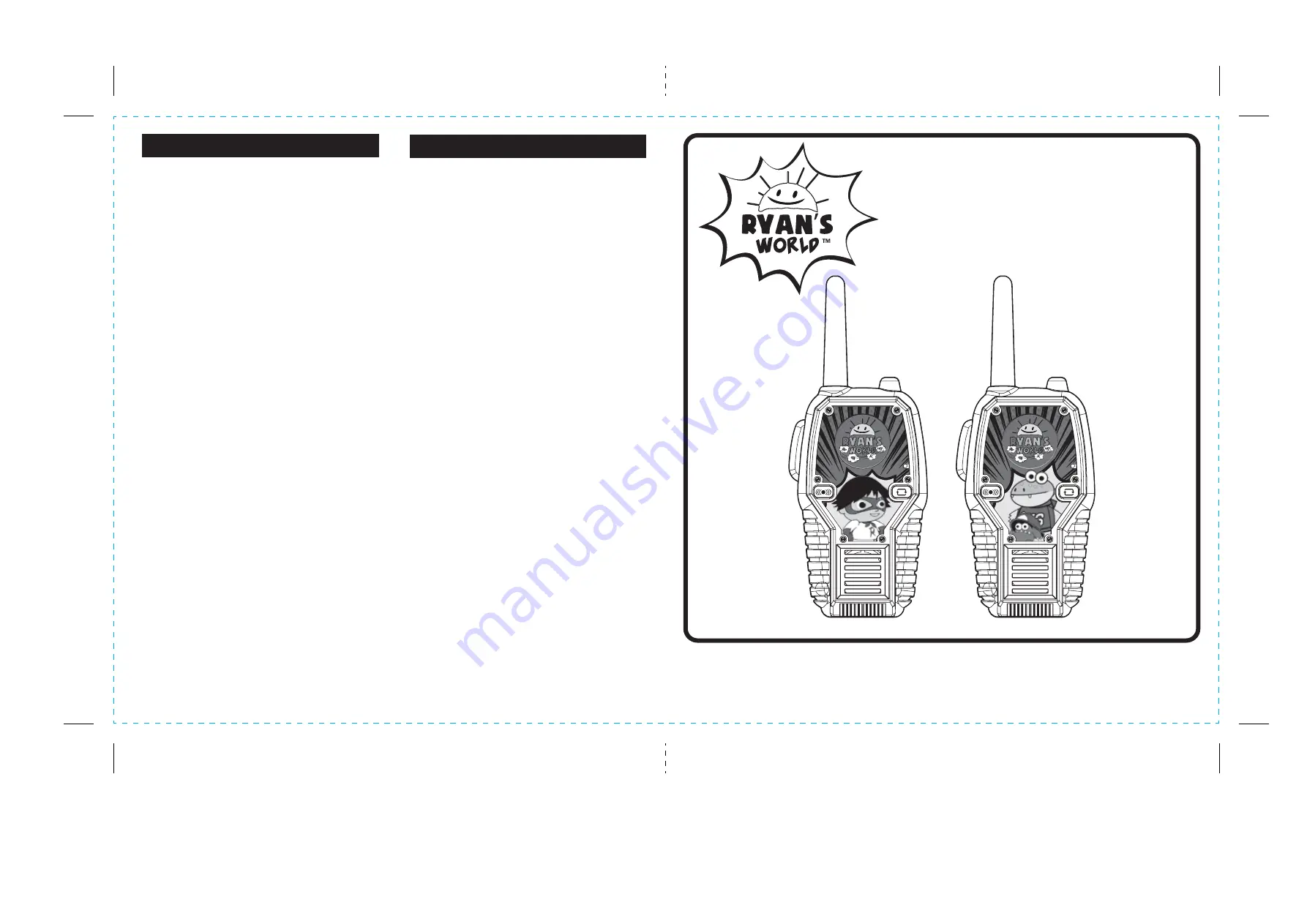 eKids RYAN'S WORLD RW-212 Скачать руководство пользователя страница 1