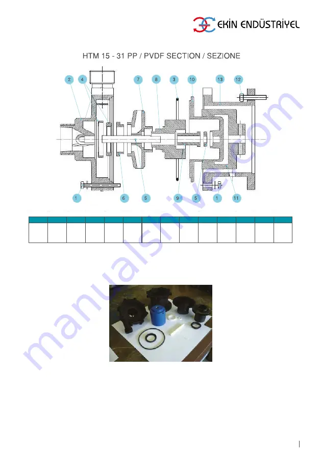 Ekin Endustriyel GemmeCotti HTM 10 PP User Manual Download Page 19