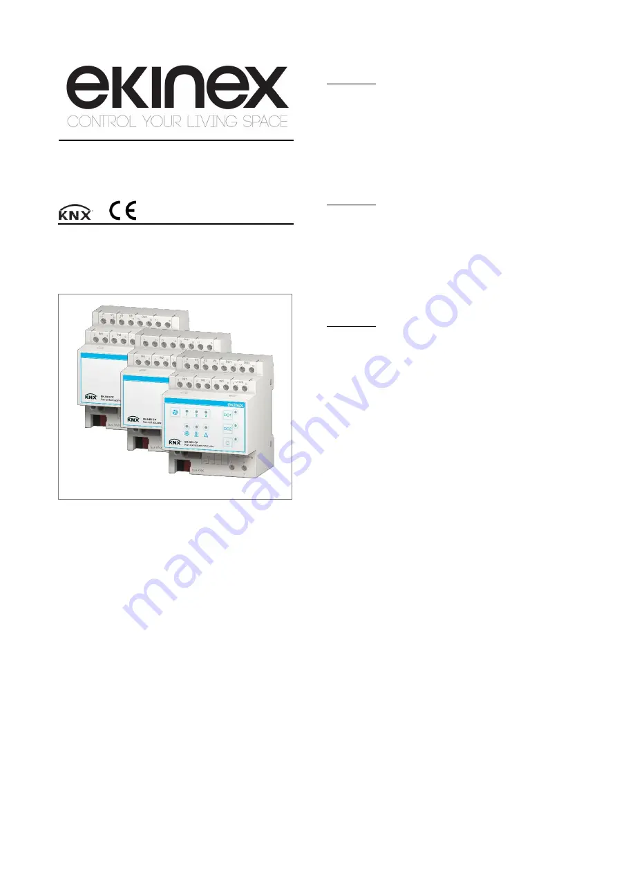 Ekinex EK-HA1-TP Manual Download Page 1