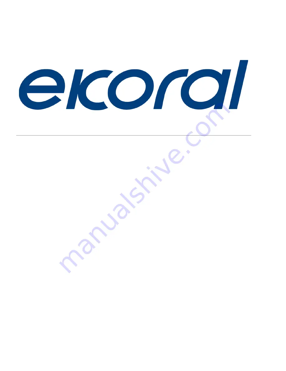 eKoral eKoral Pro User Manual Download Page 1