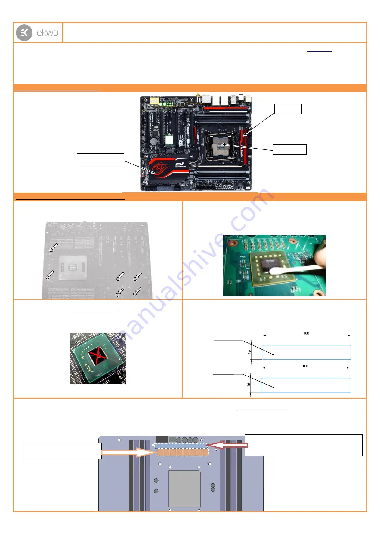 ekwb EK-FB KIT GA-X99 Скачать руководство пользователя страница 1