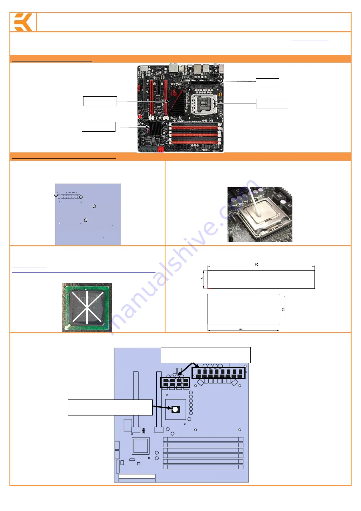 ekwb EK-FB R3Gene Installation And Mounting Manual Download Page 1