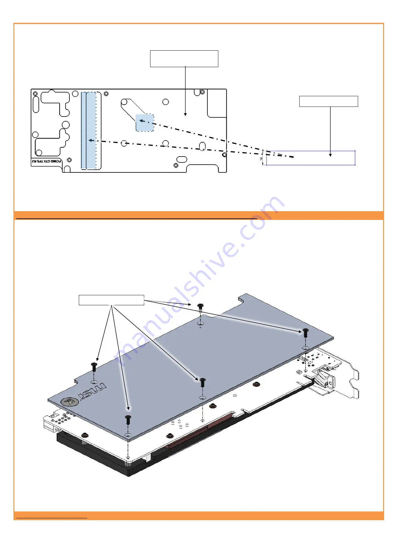 ekwb EK-FC980 GTX TF5 R2.0 Backplate Installation And Mounting Manuals Download Page 2