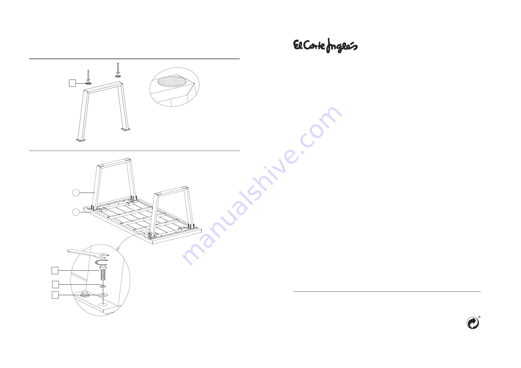 El Corte Inglés CALIA Assembly Instructions Download Page 3