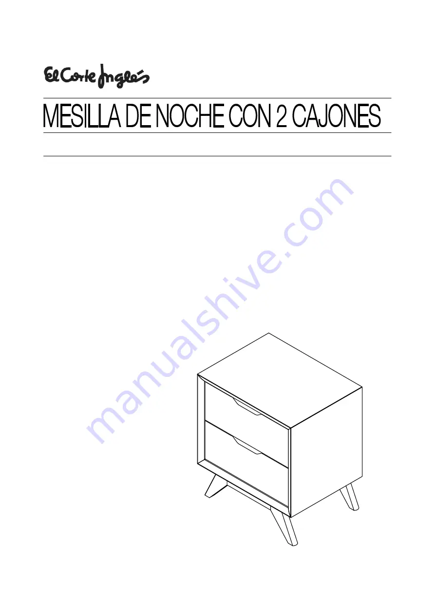 El Corte Inglés IW-17-1128-70-2-0 Assembly Instructions Manual Download Page 1