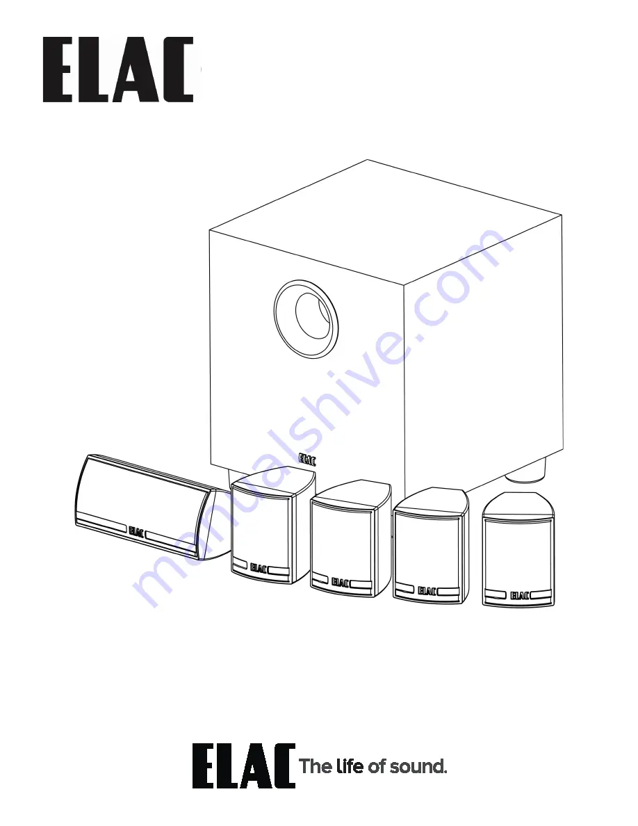 ELAC CINEMA 5.2 Скачать руководство пользователя страница 1