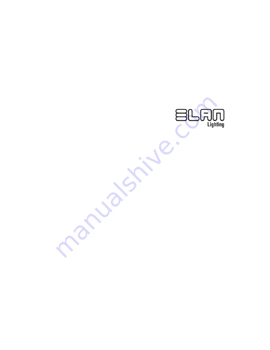 ELAN Lighting A2500RGB User Manual Download Page 1