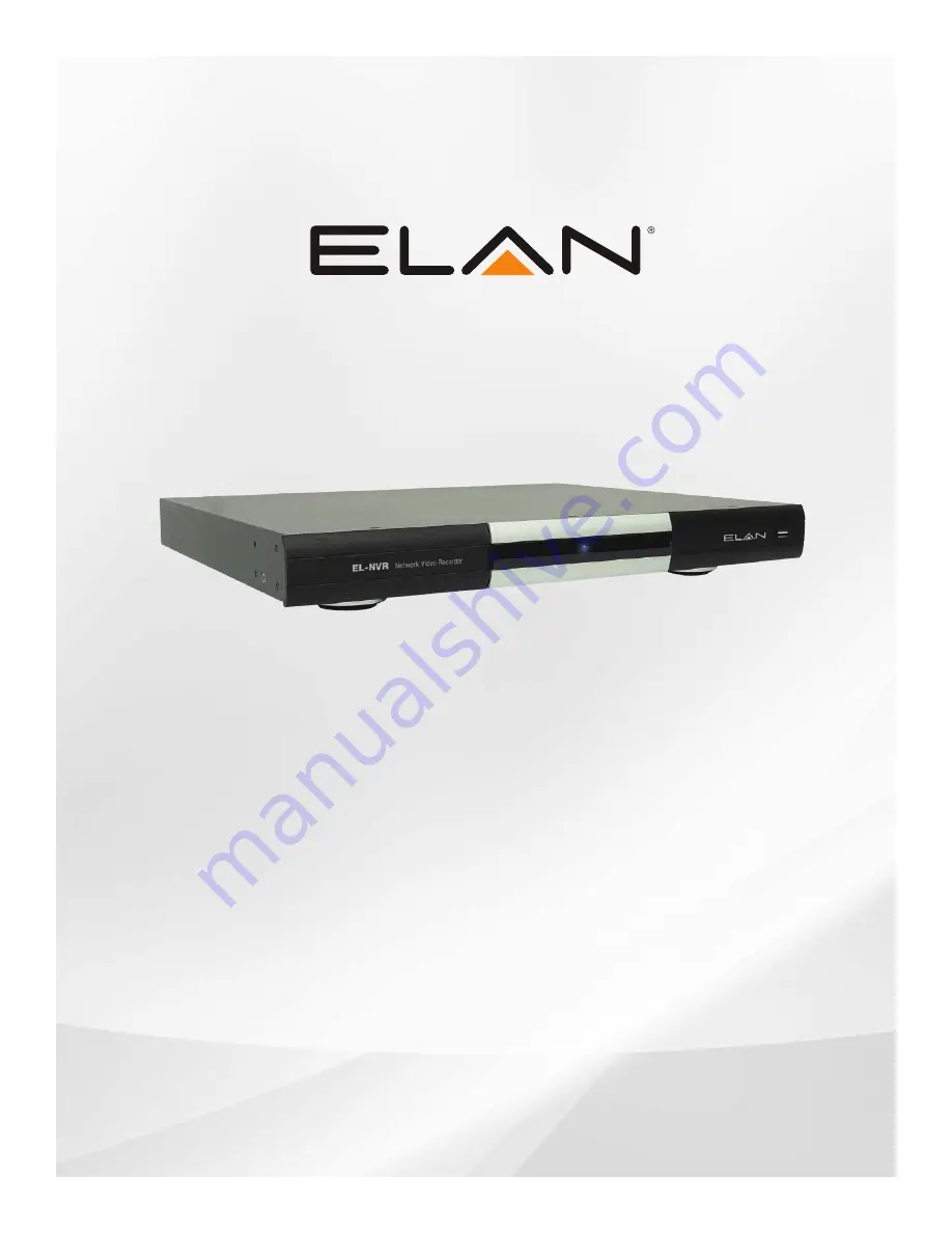 Elan EL-NVR series Owner'S Manual Download Page 1