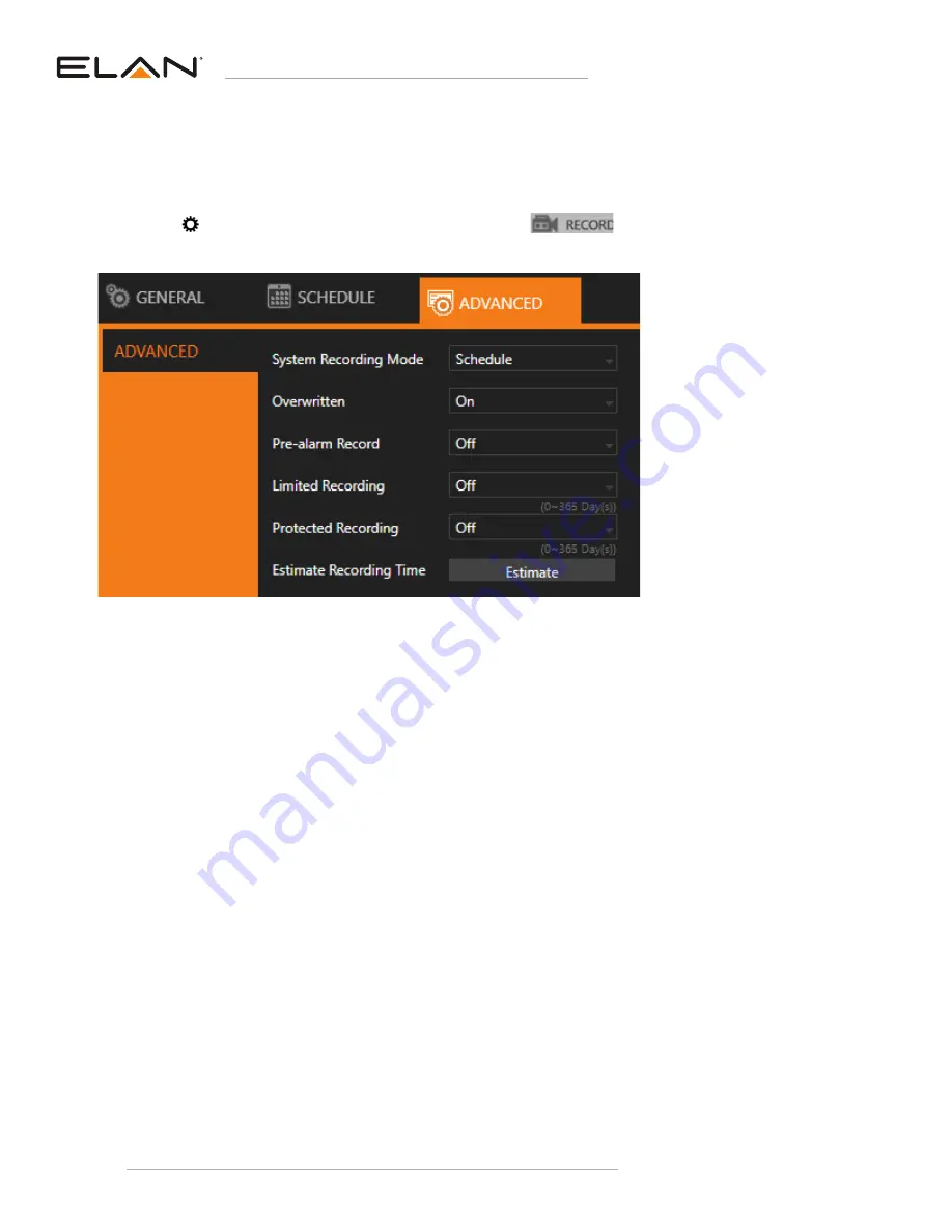 Elan EL-NVR series Owner'S Manual Download Page 34