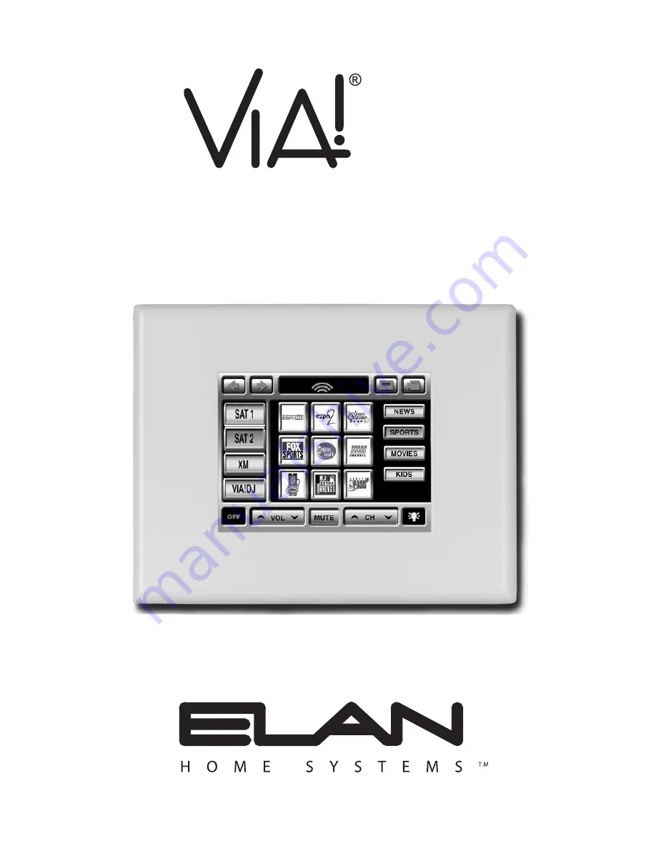 Elan VIA! 4.0 Installation Manual Download Page 1