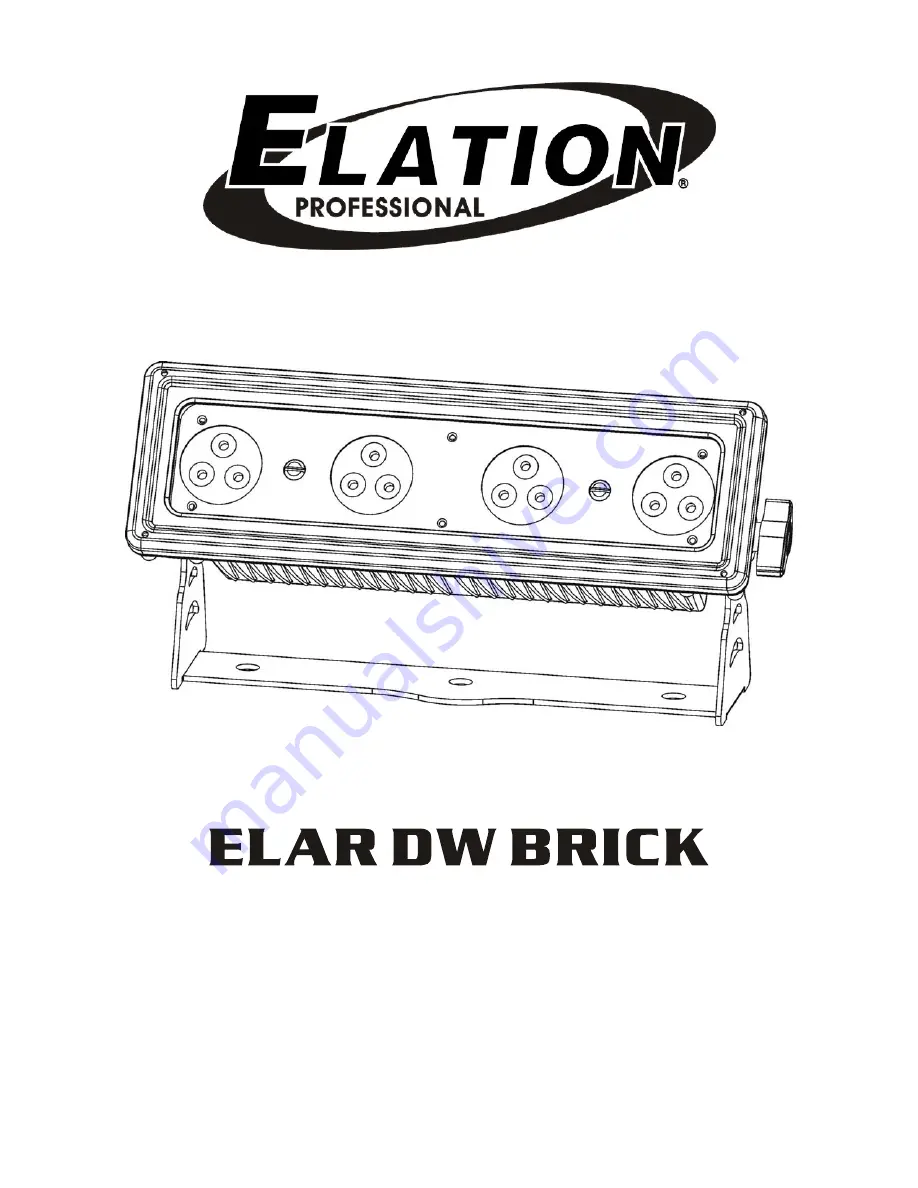 Elation ELAR DW BRICK Instruction Manual Download Page 1