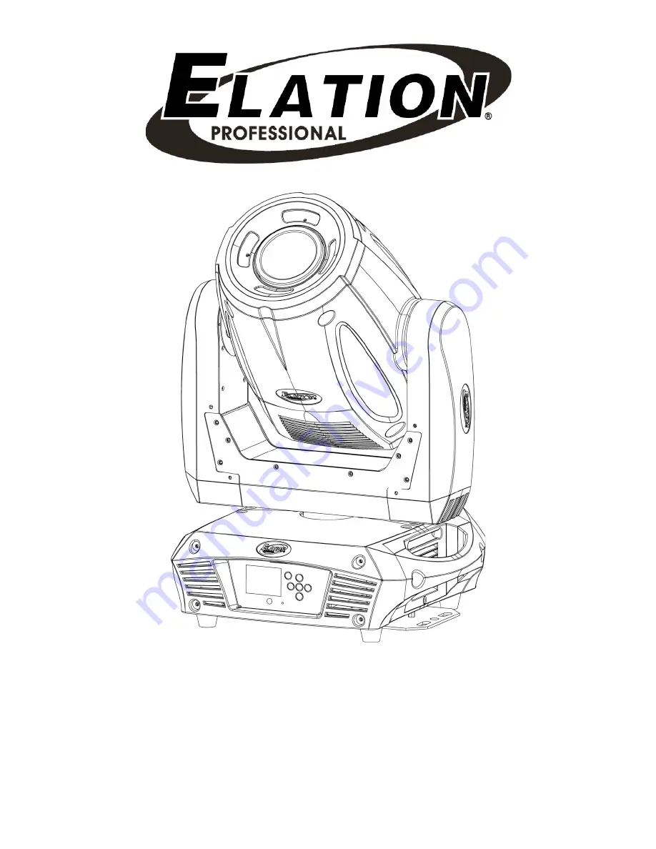 Elation Platinum Spot LED Скачать руководство пользователя страница 1