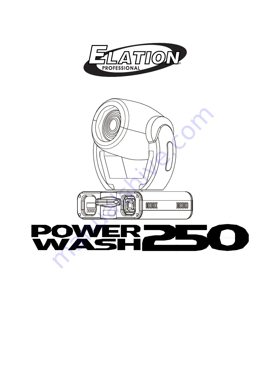 Elation PowerWash 250 Скачать руководство пользователя страница 1