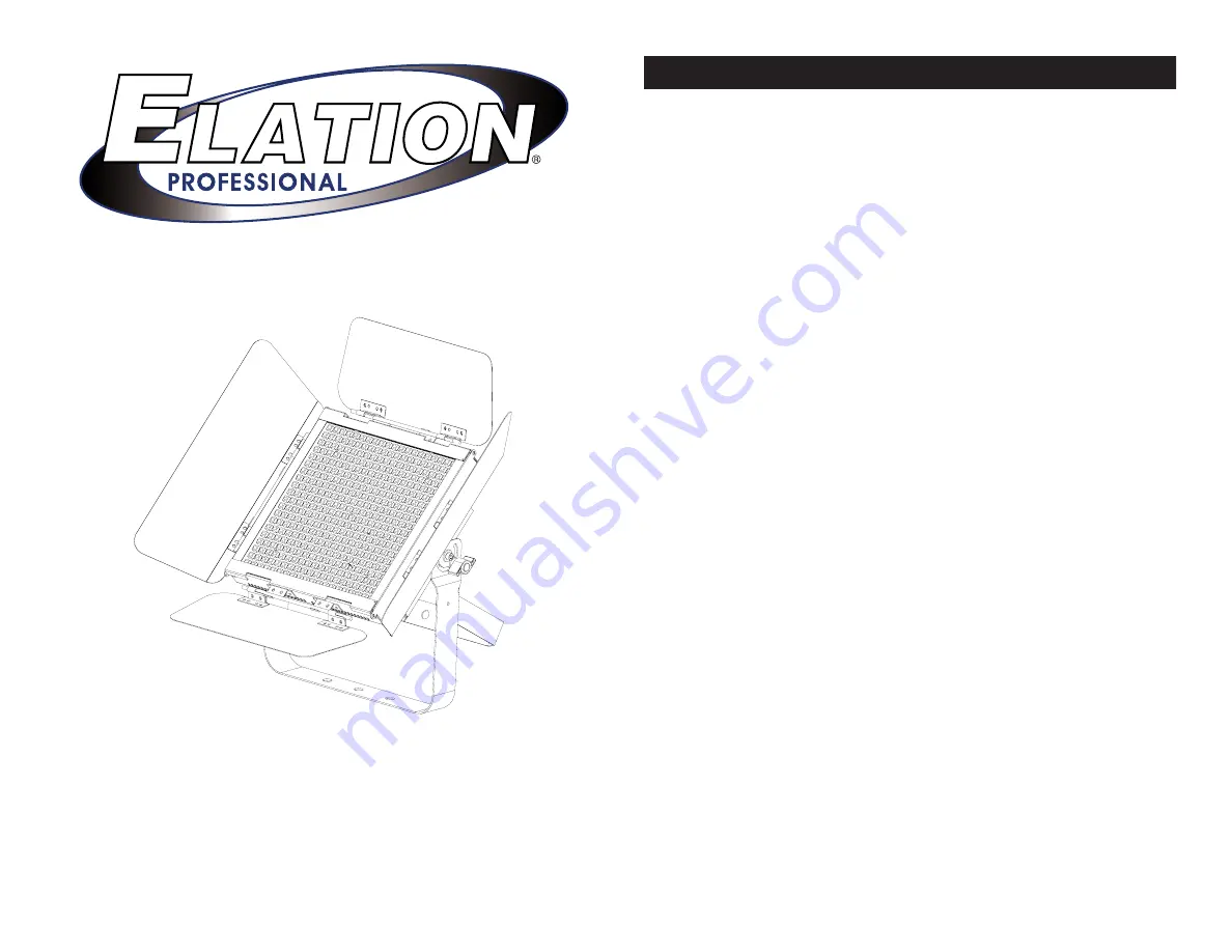 Elation TVL1000-II User Manual Download Page 1