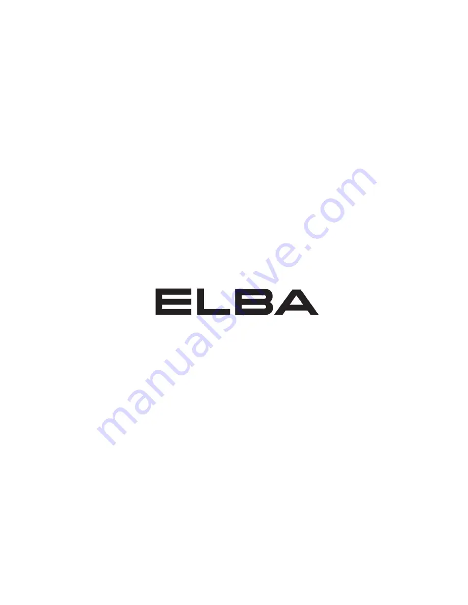 Elba Aria EH-A9023ST(SS) Owner'S Manual Download Page 6