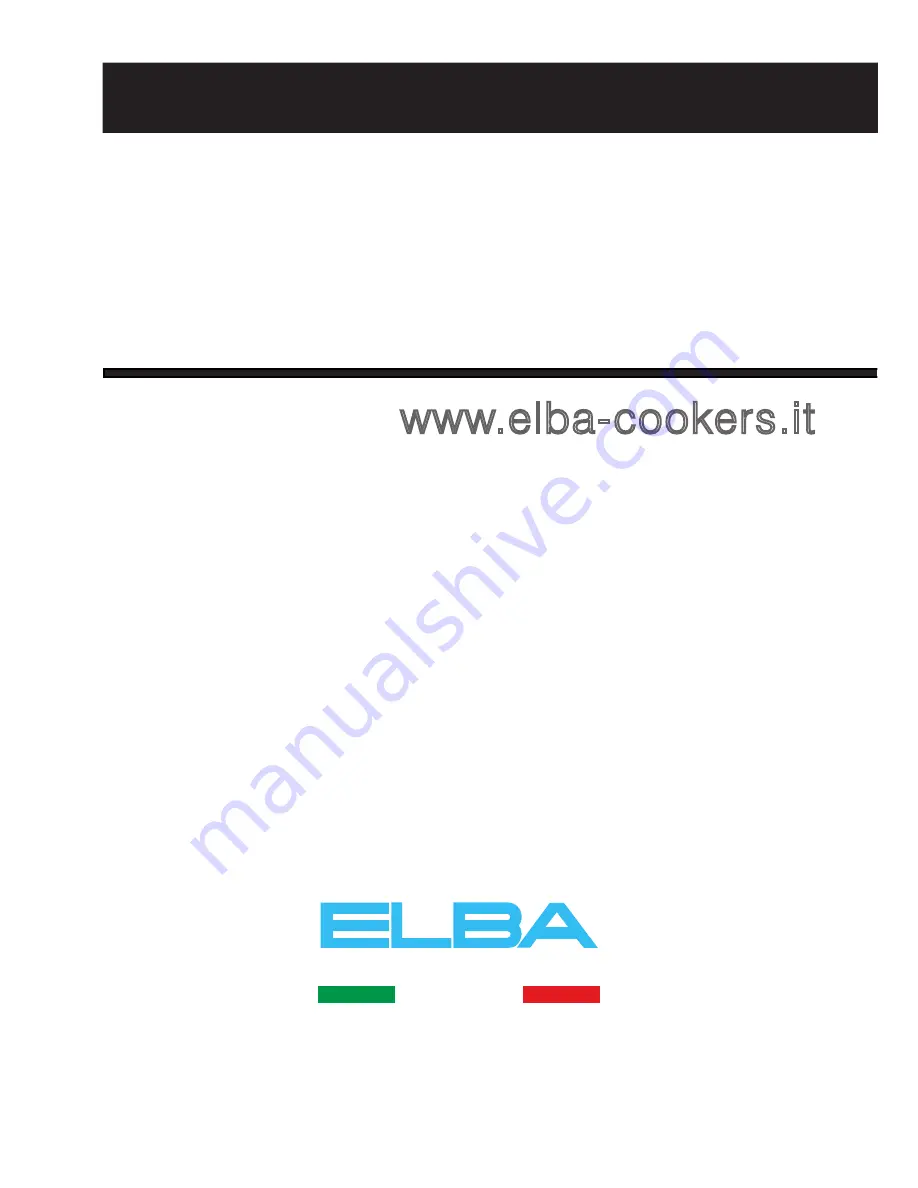 Elba DUAL FUEL COOKERS Скачать руководство пользователя страница 100