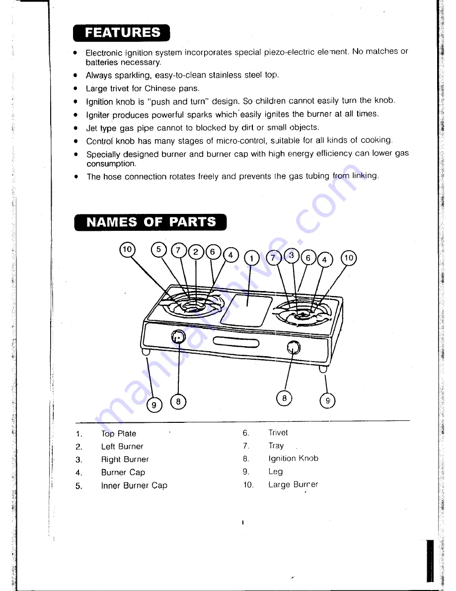 Elba EB-1210SS Operating Instructions Manual Download Page 2