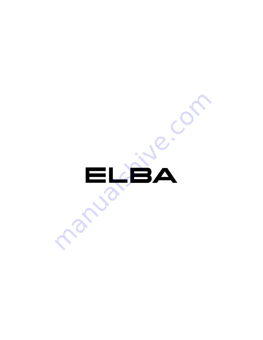 Elba EGM-A1400SS Owner'S Manual Download Page 6