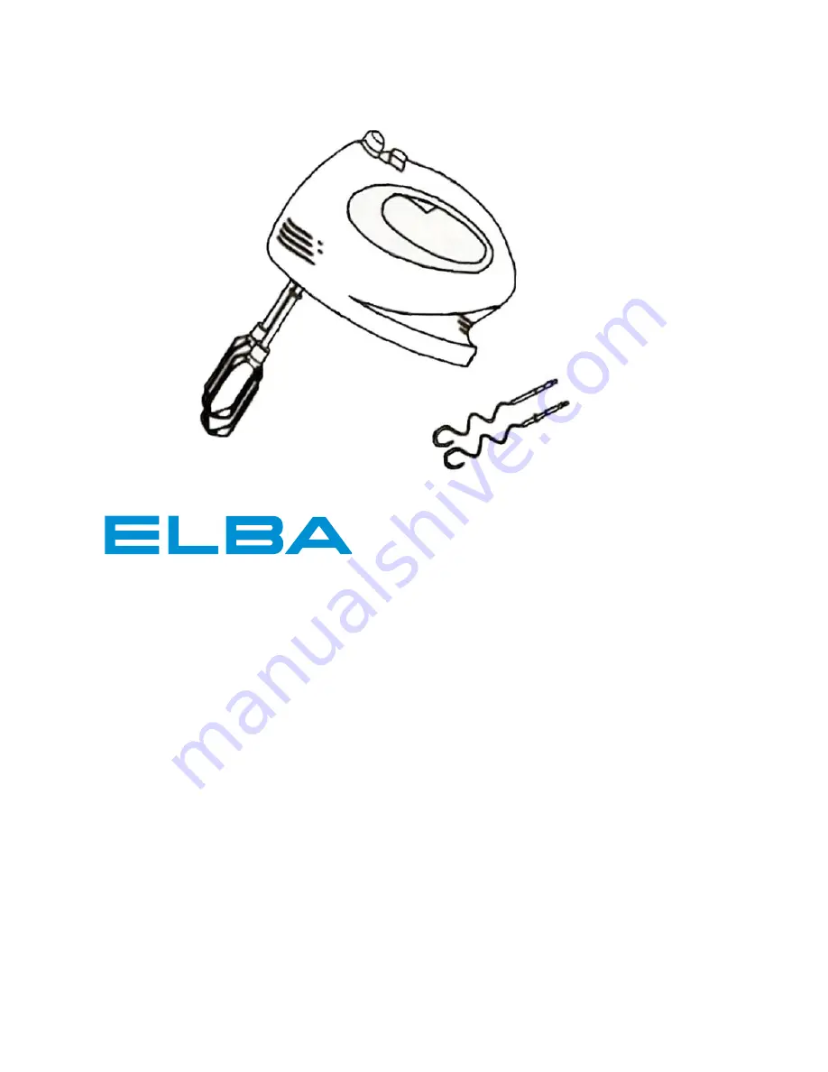 Elba EHM-C2551 WH Owner'S Manual Download Page 1