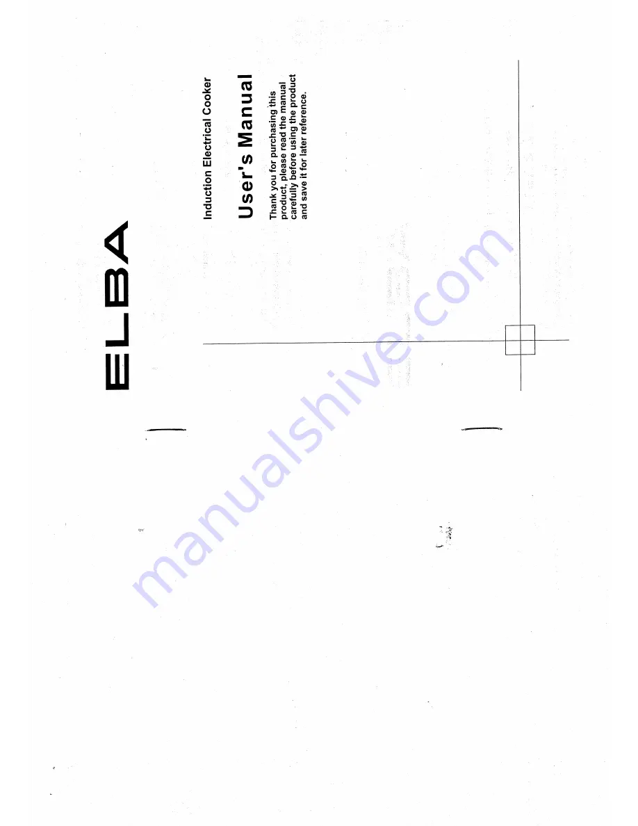 Elba EIC-1600P User Manual Download Page 1