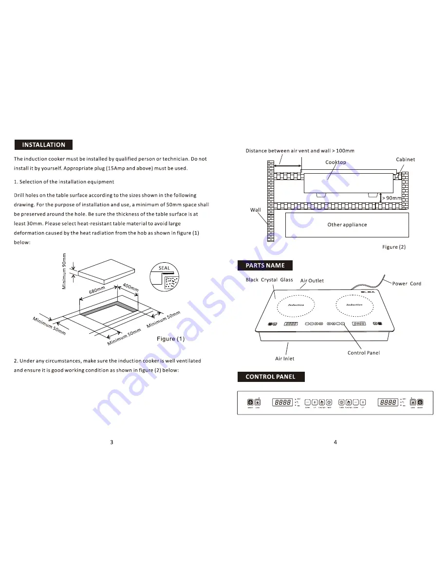 Elba EIC-A2029 Owner'S Manual Download Page 3