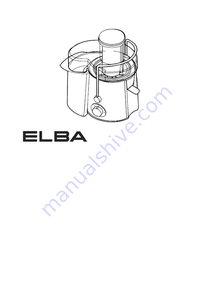 Elba EJE-J7580(SS) Owner'S Manual Download Page 1