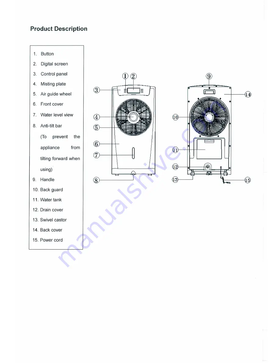 Elba EMF-D1293RC Owner'S Manual Download Page 3