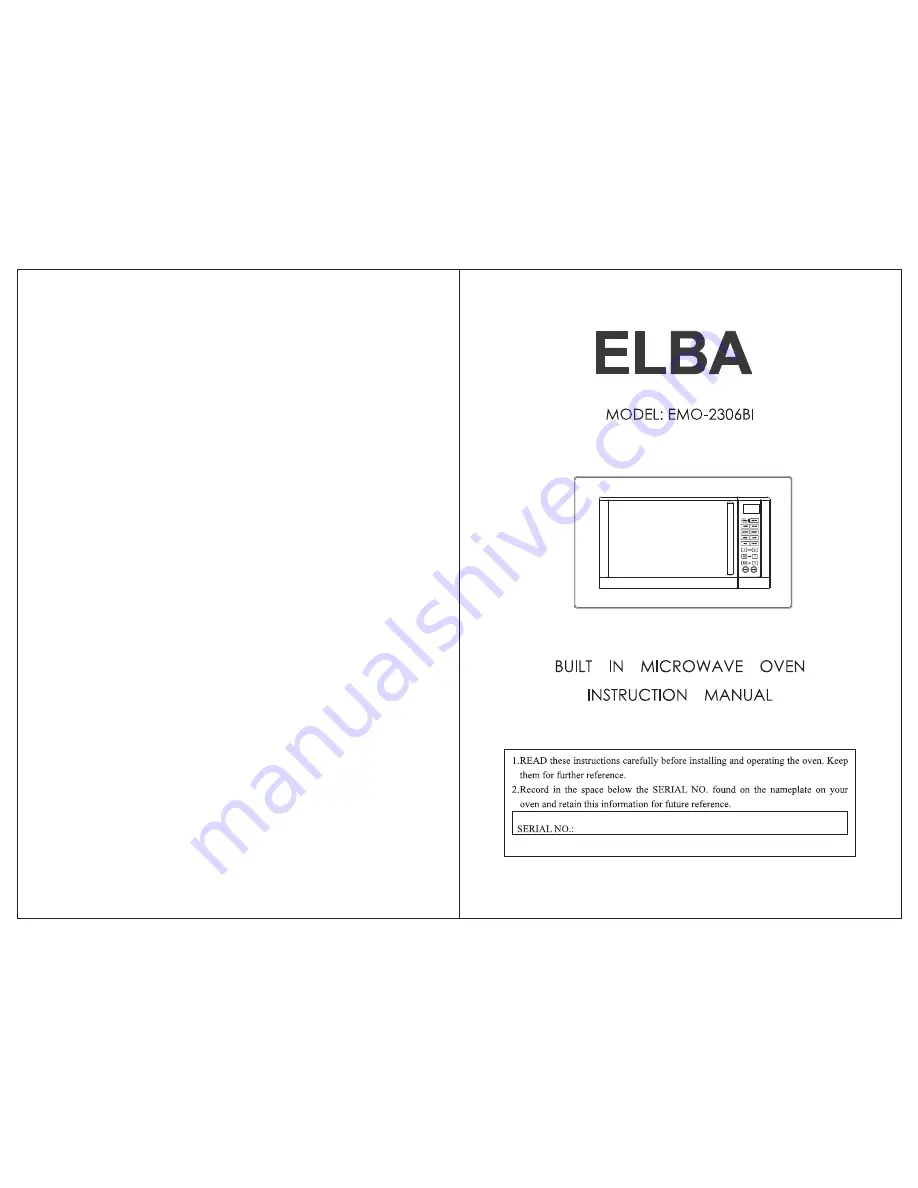 Elba EMO-2306BI Скачать руководство пользователя страница 1