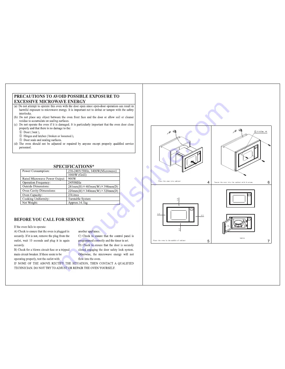 Elba EMO-2306BI Instruction Manual Download Page 4