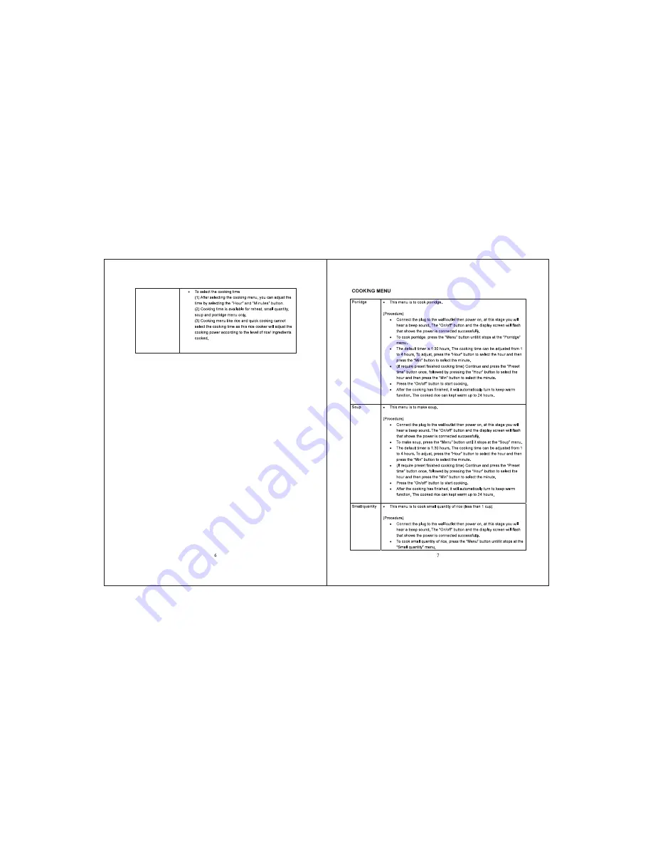 Elba ERC-B1260(WH) Owner'S Manual Download Page 6