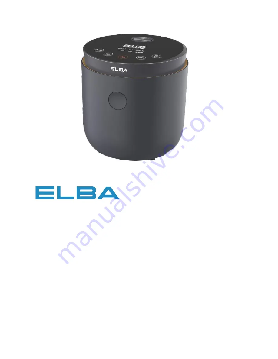 Elba ERC-K2050D(BK) Owner'S Manual Download Page 1