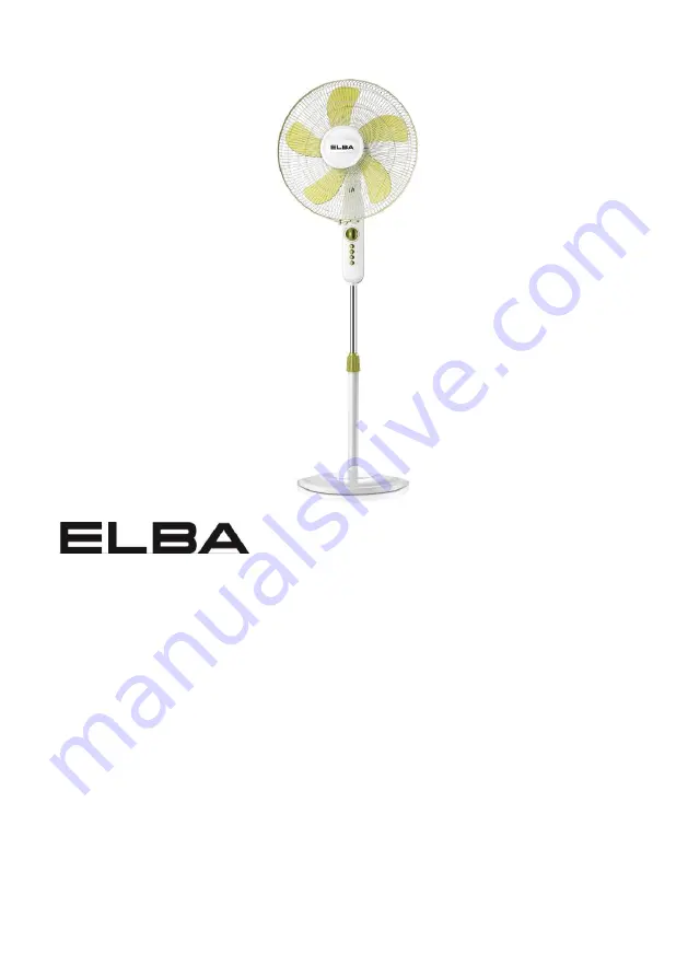 Elba ESF-E1647TM WH Owner'S Manual Download Page 1